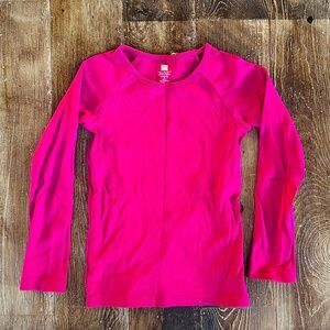 Tea Collection Fuchsia Pink Long Sleeve Tee — Size M (6-7)